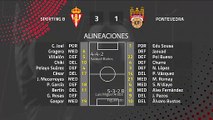 Resumen partido entre Sporting B y Pontevedra Jornada 22 Segunda División B