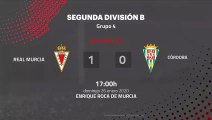 Resumen partido entre Real Murcia y Córdoba Jornada 22 Segunda División B