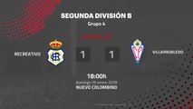 Resumen partido entre Recreativo y Villarrobledo Jornada 22 Segunda División B