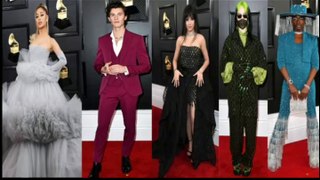 2020 Grammy Red Carpet Fashion/ BTS, Shawn Mendes, Camila Cabello, Ariana Grande,Joe Jonas