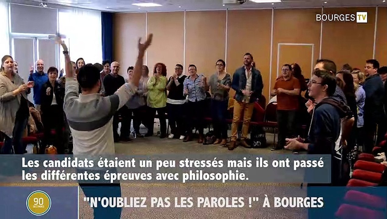 "N'OUBLIEZ PAS LES PAROLES !" À BOURGES