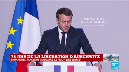 REPLAY - Le discours d'Emmanuel Macron pour les 75 ans de la libération d’Auschwitz