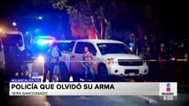 Policía que olvidó su arma en Aguascalientes será sancionado