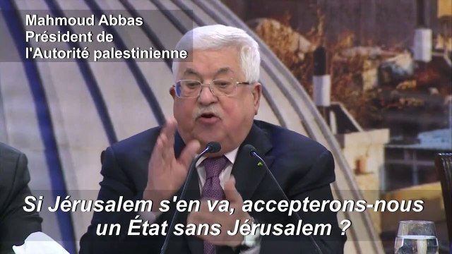 Aucun Palestinien ne peut accepter un État Palestinien sans Jérusalem (Mahmoud Abbas)