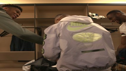 Giannis, Neymar, Mbappe Post Game Locker Room