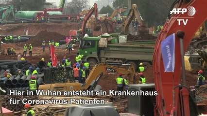 Coronavirus: Wuhan stampft Kliniken aus dem Boden
