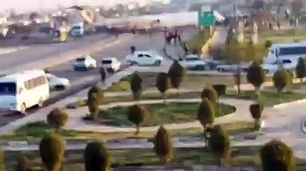 Dramatic footage of a passenger plane belonging to #Iran