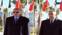 الرئيس التركي طيب رجب أردوغان يغادر الجزائر