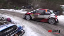 Crash lors du Rallye de Monte Carlo 2020 dans un virage de neige