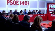 Reunión de la dirección federal del PSOE