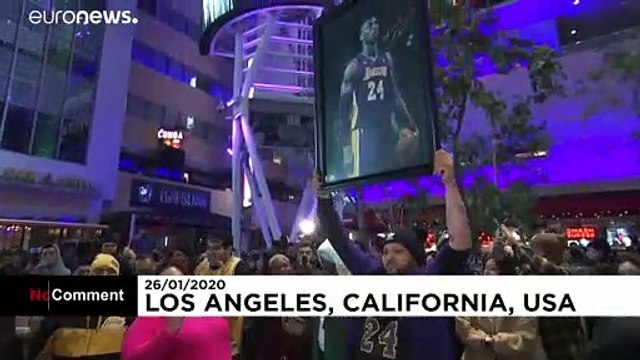 Devant le Staples Center, Los Angeles rend hommage à sa légende, Kobe