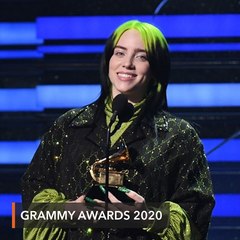 下载视频: Billie Eilish sweeps top Grammy awards