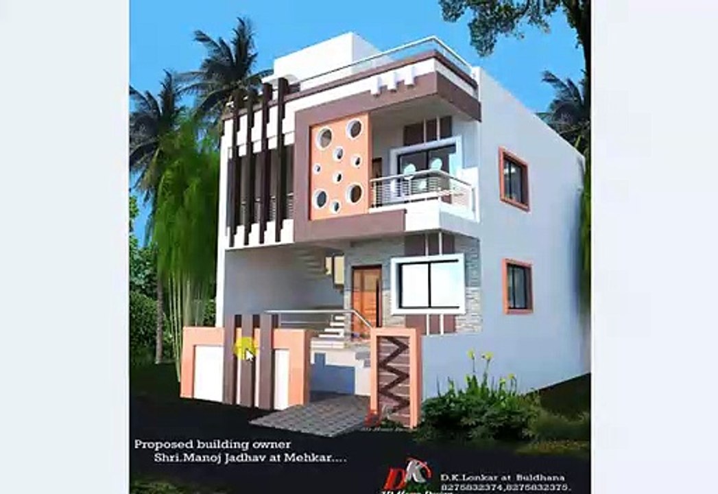 23 ft WIDE HOUSE FRONT ELEVATIONS IDEA