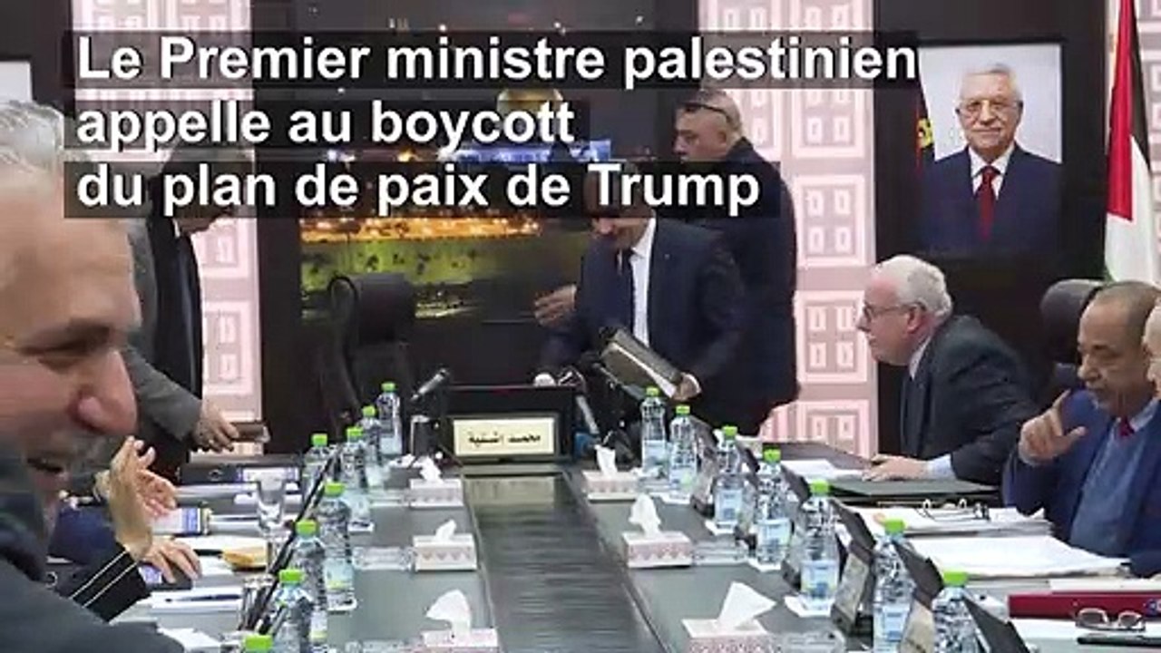 Le premier ministre palestinien appelle à boycotter le "plan de paix" de Trump