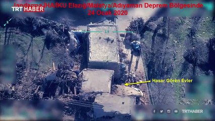 Milli İHA’ların gözünden deprem bölgesi