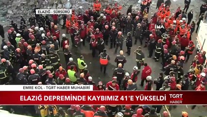 Elazığ Depreminde 41 Vatandaşımız Hayatını Kaybetti