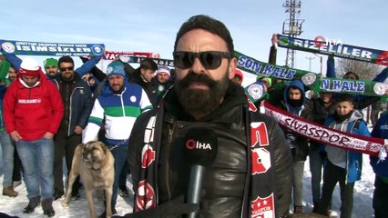 İki takımın taraftarları Kangalların yanında buluştu