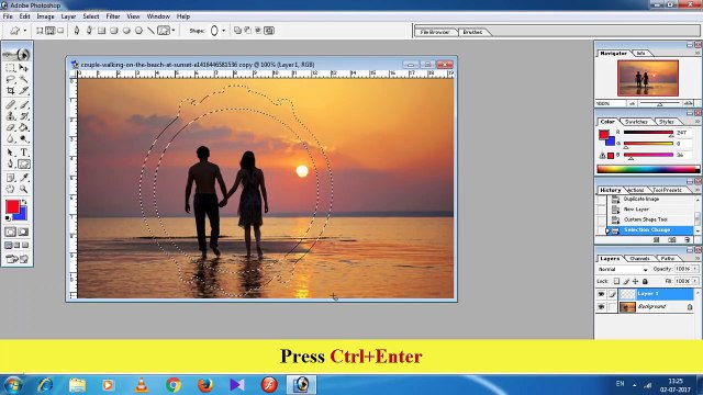 Create custom shapes in Adobe Photoshop 7.0