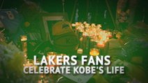 Kobe tragedy up there with Elvis - Lakers fans celebrate Bryant's life