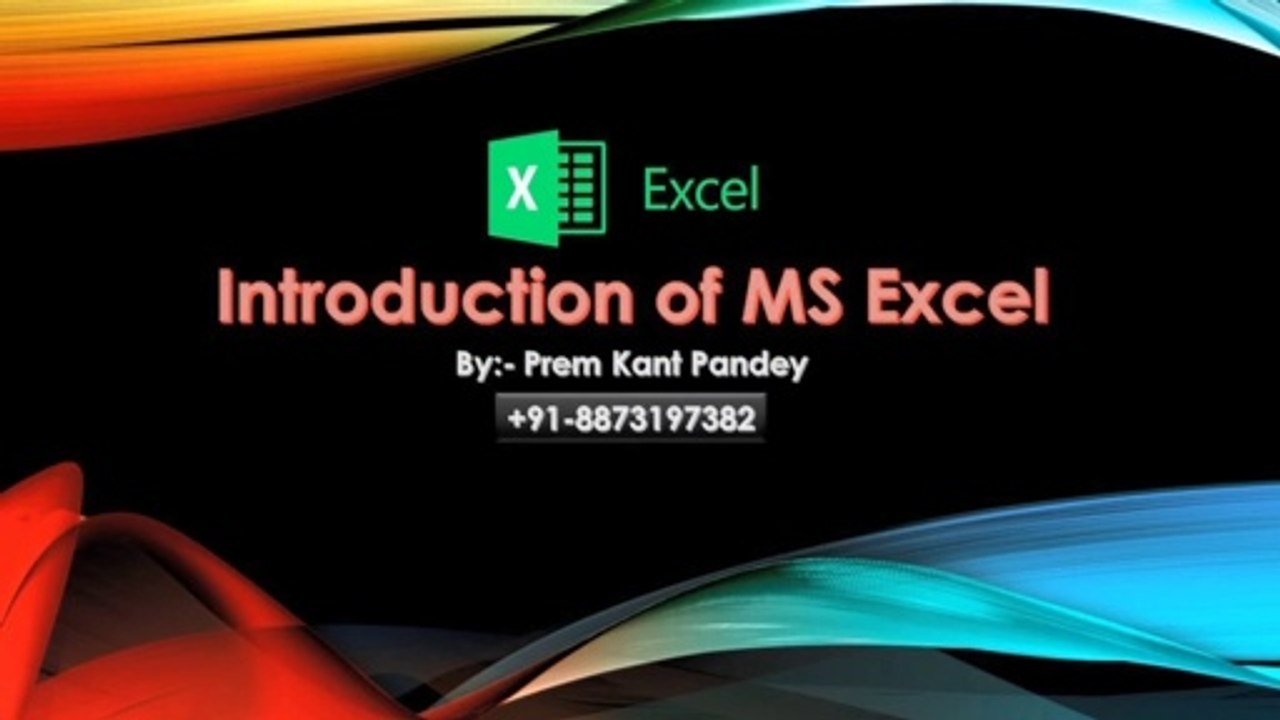 Excel Introduction Part 2