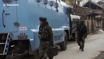 Gunfight breaks out between soldiers and militants in village in Kashmir