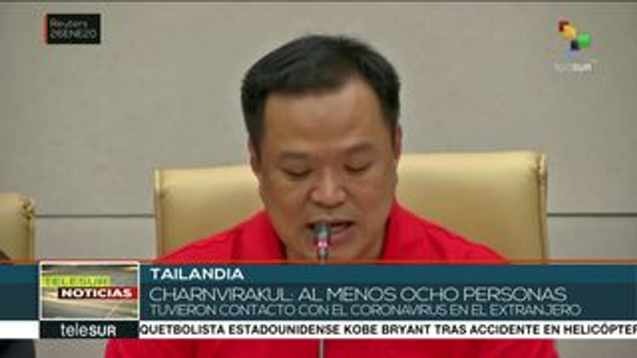 Confirman en Tailandia ocho casos de infectados por coronavirus