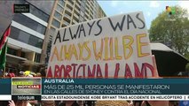 Miles de australianos rechazan el Día Nacional