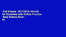 Full E-book  2017/2018 ASVAB for Dummies with Online Practice  Best Sellers Rank : #3