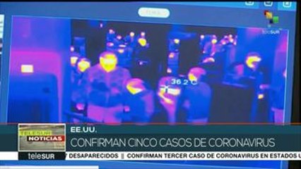 Confirma EE.UU. cinco casos de infección por coronavirus