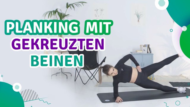 Planking mit gekreuzten Beinen - Du Bist Fit