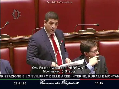 Filippo Perconti intervento su mozioni e valorizzazione aree interne, rurali e montane (27.01.20)
