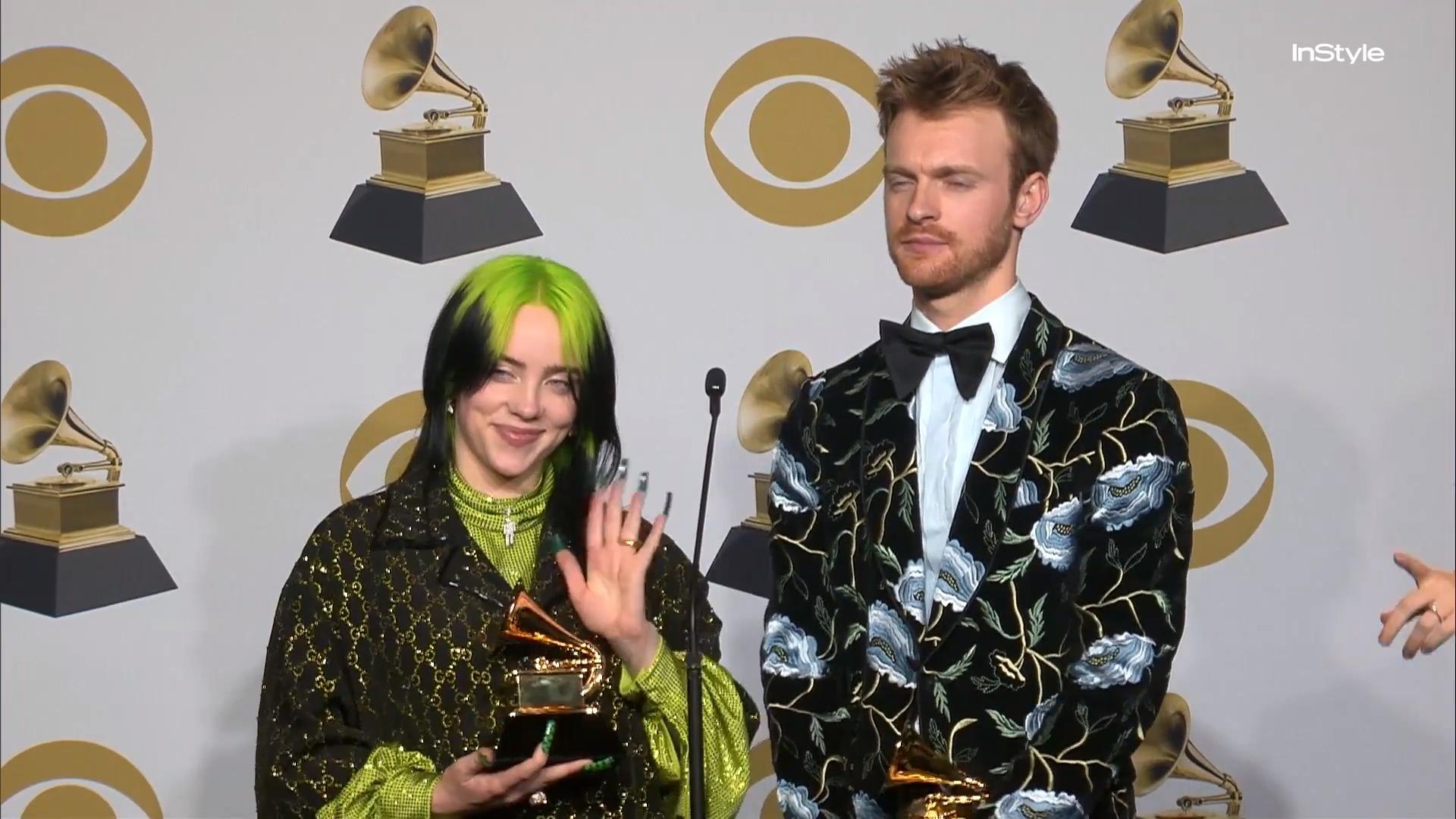 Billie Eilish at the 2020 Grammy Awards