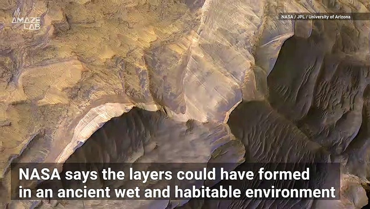 NASA Orbiter Spots Beautiful Sandstone Layers on Mars