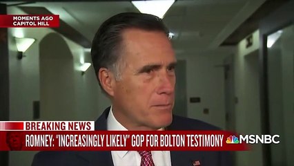 Mitt Romney: 'It's Increasingly Apparent' Senate Should Hear From John Bolton After New Book Revelations