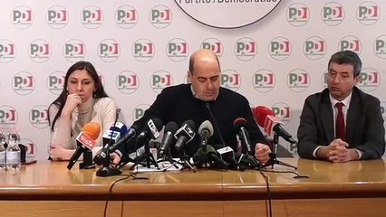 Zingaretti con i giornalisti dal Partito Democratico (27.01.20)