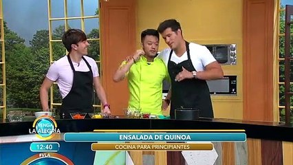¡Si quieres comer algo sano, 'El Chino' te enseña a preparar Ensalada de Quinoa! | Venga La Alegría