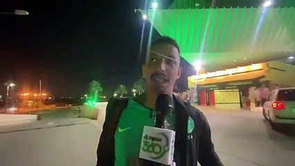أمين بخاري حارس المنتخب الأولمبي سنظهر بمستويات أفضل في طوكيو حفل استقبال المنتخب @AbdulmajedTalib