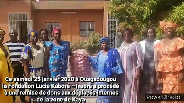 Solidarité La Fondation Lucie Kaboré - Traoré vole au secours des déplacés