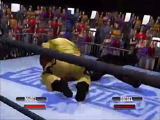 WWF New Generation Mod King Mabel vs Diesel