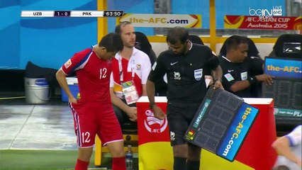 الشوط الثاني مباراة اوزبكستان و كوريا الشمالية 1-0 كاس اسيا 2015