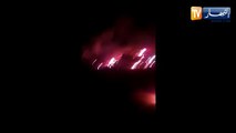 فيديو إحتراق طائرة بمنطقة جيموط بإقليم بلدية عين الزيتون