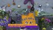 Fans pay tribute to Kobe Bryant outside Staples Center