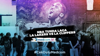 Hormati Kepergian Kobe, NBA Tunda Laga Lakers vs Clippers