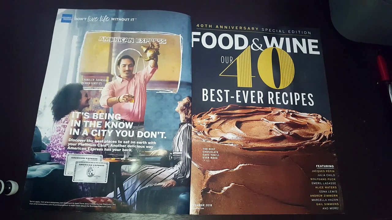 ASMR Soft Spoken Food & Wine Magazine Flip - Close Up