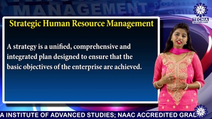 BBA ||Ms. Neha Gupta || Strategic Human Resource Management || TIAS || TECNIA TV