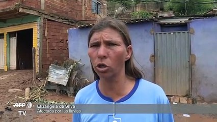 "No tenemos dónde quedarnos" afirman habitantes de zona arrasada por el temporal en el sudeste de Brasil