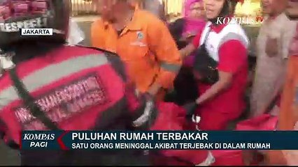 Kebakaran, Puluhan Rumah Warga di Kebayoran Hangus Dilalap Api