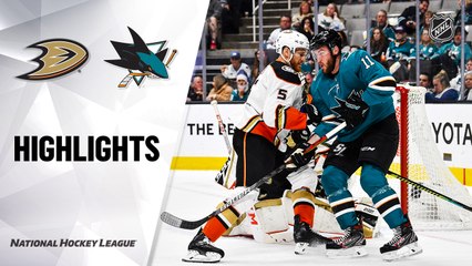 NHL Highlights | Ducks @ Sharks 1/27/20