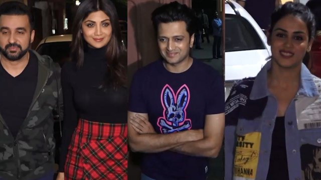 Riteish-Genelia, Shilpa Shetty, Raj Kundra, Kubra Sait And other celebs at Jawaani Jaaneman Screening