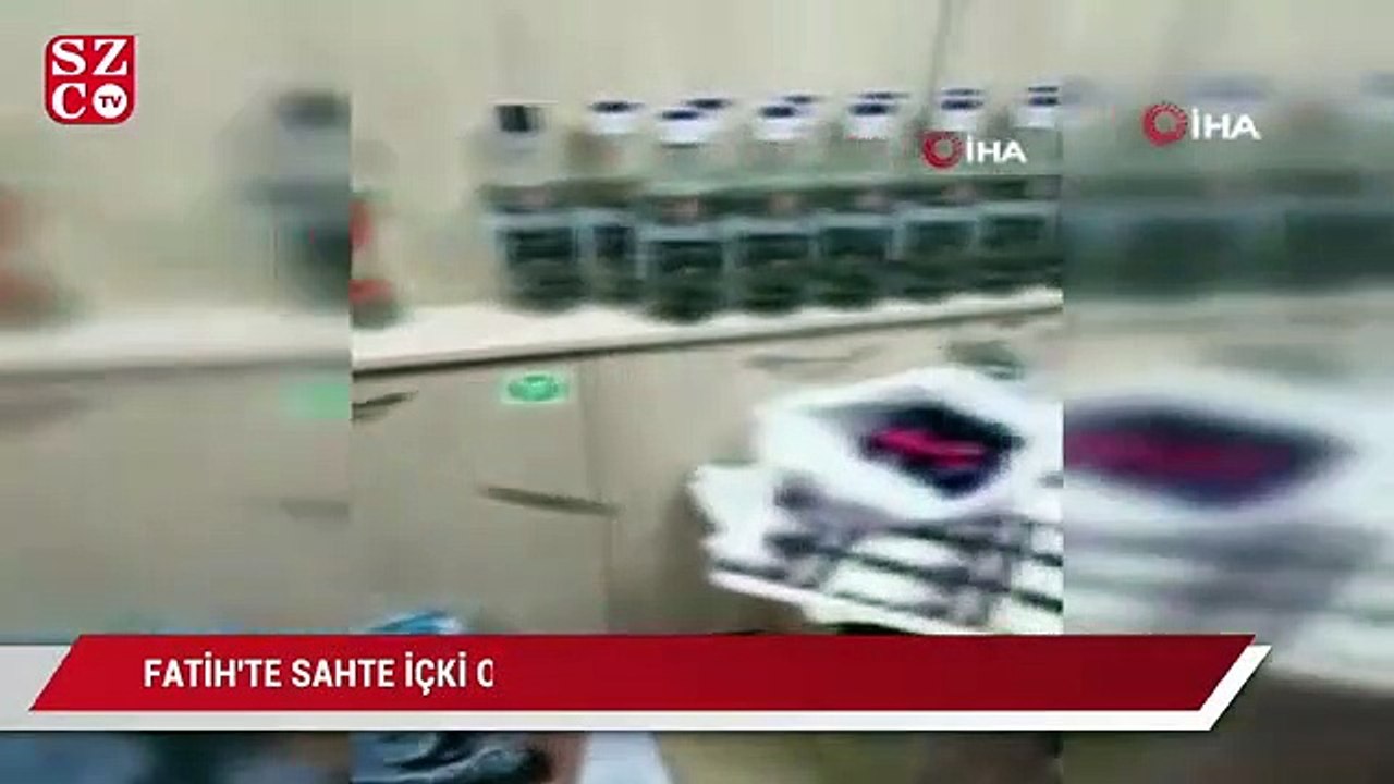 Fatih'te sahte içki operasyonu: 3 gözaltı
